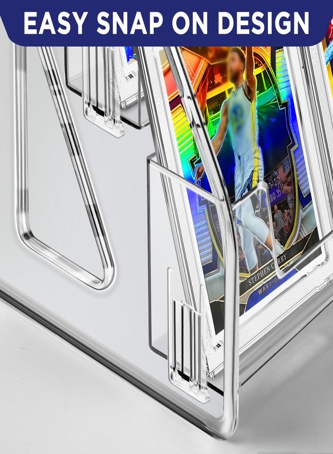 CollectHall Magnetic Card Holder 3-Tier, Card Display Stand Clear Acrylic Trading Sports Card Display - Image 5